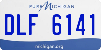MI license plate DLF6141