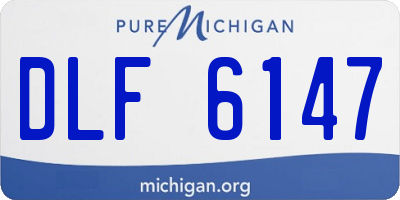 MI license plate DLF6147