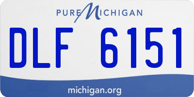 MI license plate DLF6151