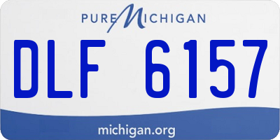 MI license plate DLF6157