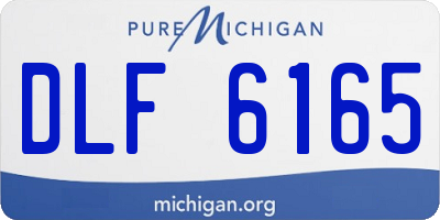 MI license plate DLF6165