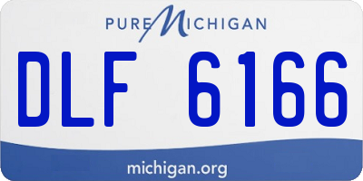 MI license plate DLF6166