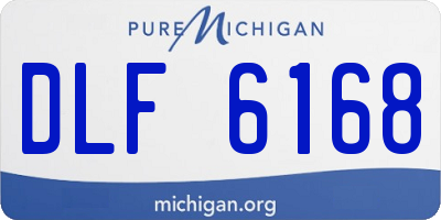 MI license plate DLF6168
