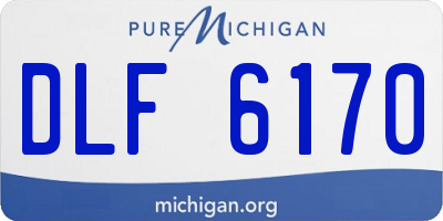 MI license plate DLF6170
