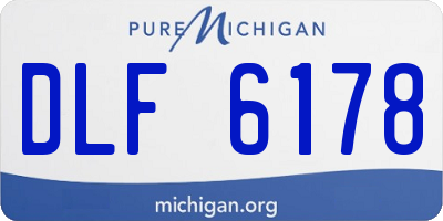 MI license plate DLF6178