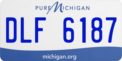 MI license plate DLF6187
