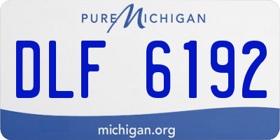 MI license plate DLF6192