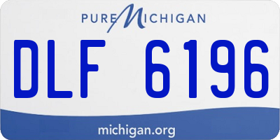 MI license plate DLF6196