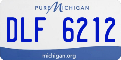 MI license plate DLF6212
