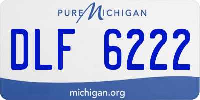MI license plate DLF6222