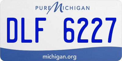MI license plate DLF6227
