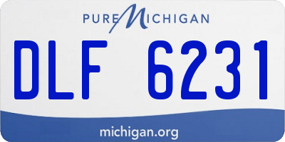 MI license plate DLF6231