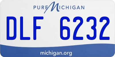 MI license plate DLF6232