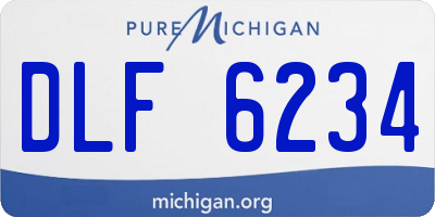 MI license plate DLF6234