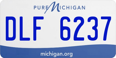 MI license plate DLF6237