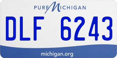 MI license plate DLF6243