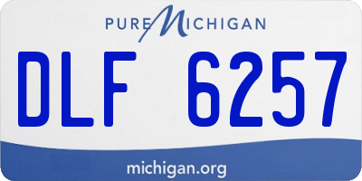 MI license plate DLF6257