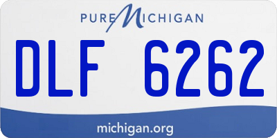 MI license plate DLF6262