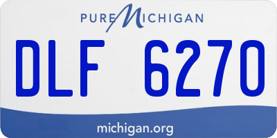 MI license plate DLF6270