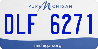 MI license plate DLF6271