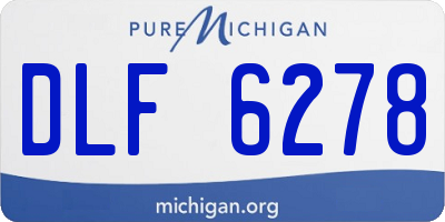 MI license plate DLF6278