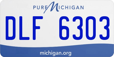 MI license plate DLF6303