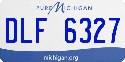 MI license plate DLF6327