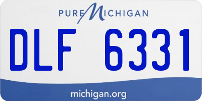 MI license plate DLF6331