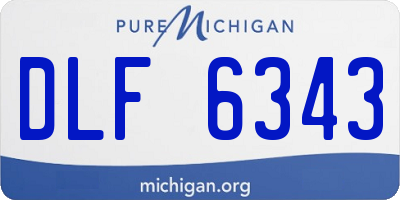 MI license plate DLF6343