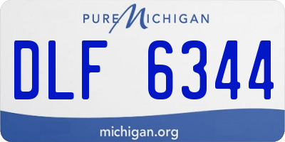 MI license plate DLF6344