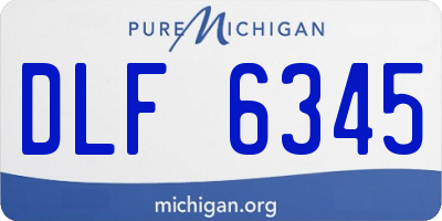 MI license plate DLF6345