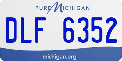 MI license plate DLF6352