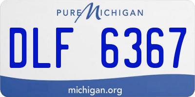 MI license plate DLF6367