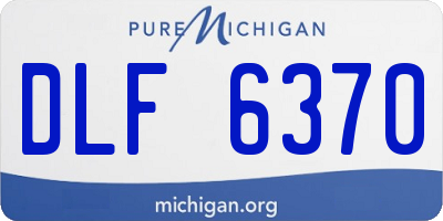 MI license plate DLF6370