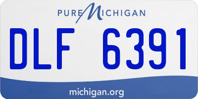 MI license plate DLF6391