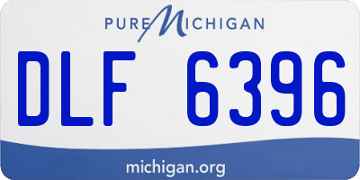 MI license plate DLF6396
