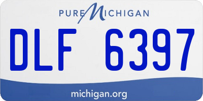 MI license plate DLF6397