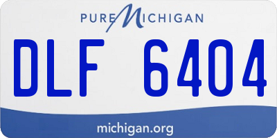 MI license plate DLF6404