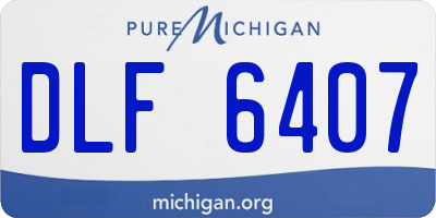MI license plate DLF6407