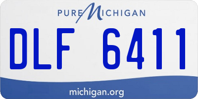 MI license plate DLF6411