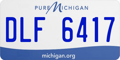MI license plate DLF6417