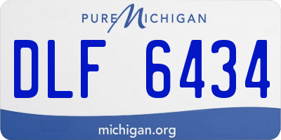 MI license plate DLF6434