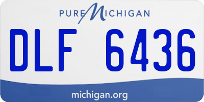 MI license plate DLF6436