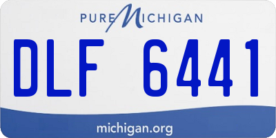 MI license plate DLF6441