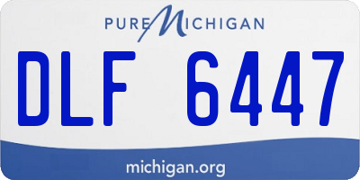 MI license plate DLF6447