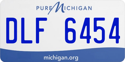 MI license plate DLF6454