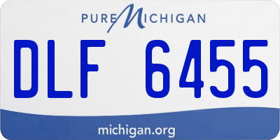 MI license plate DLF6455