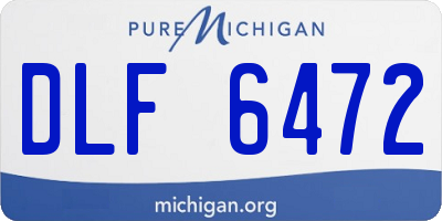 MI license plate DLF6472