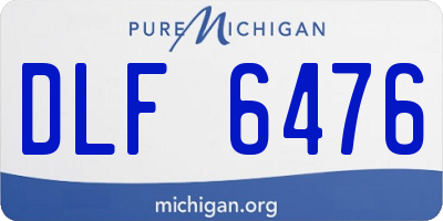 MI license plate DLF6476