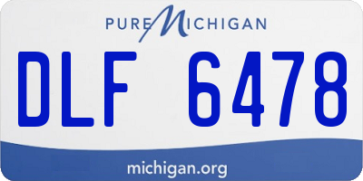 MI license plate DLF6478